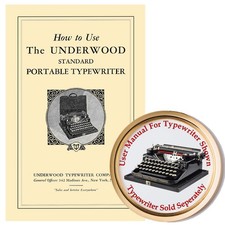 Underwood 4 Bank Portable Typewriter Owner's Manual User Manual Instruction Book thumbnail