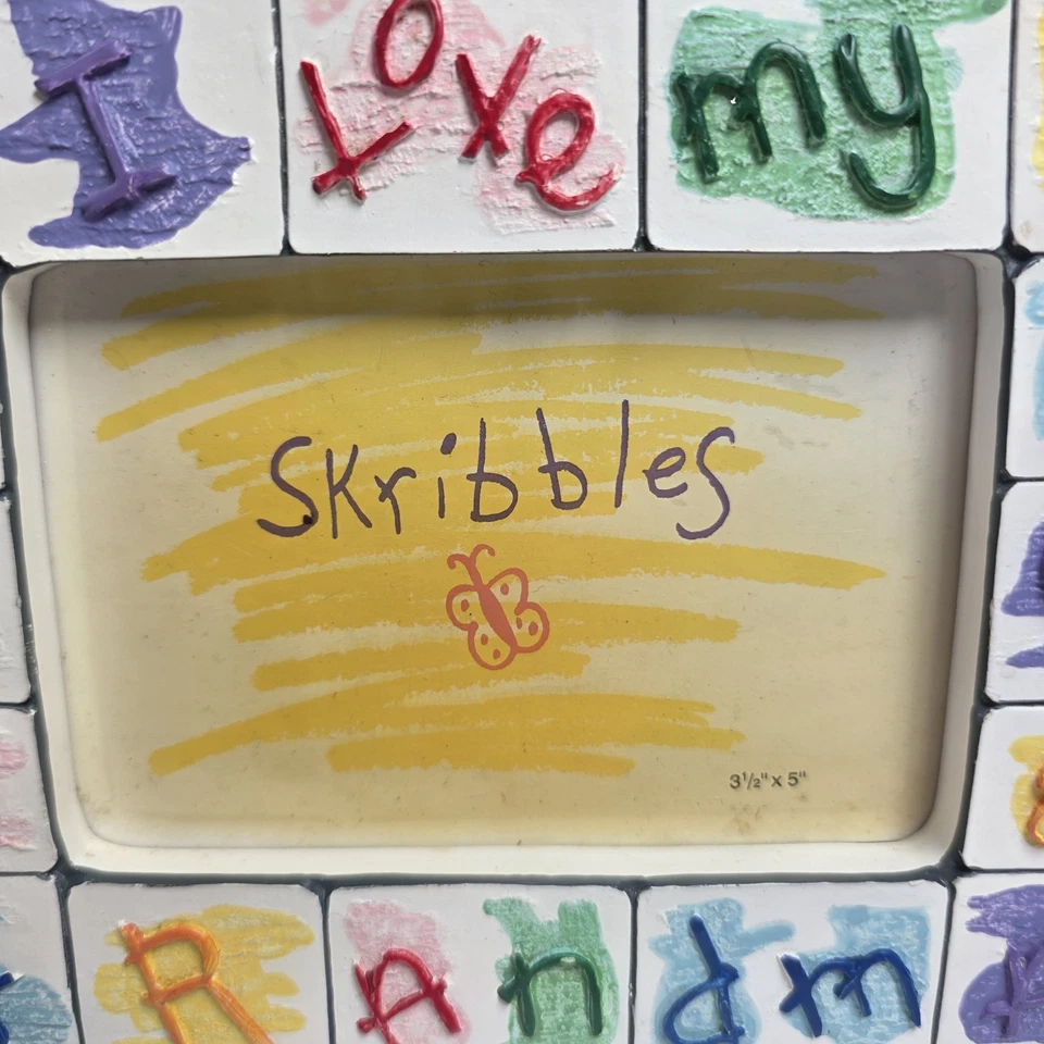 Russ Skribbles "I Love My Grandma" Picture Frame 3.5 x 5" Unique Vintage Retro - Image 2 of 4