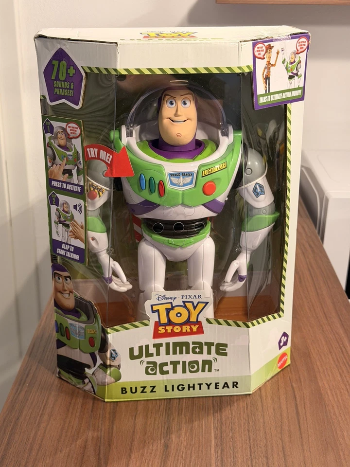 Disney Toy Story Ultimate Action Buzz Lightyear Neu New English Version - Bild 1 von 4