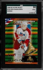 ERIK RASMUSSEN 1994-95 Score Select #152 Rookie SGC 9 Minnesota