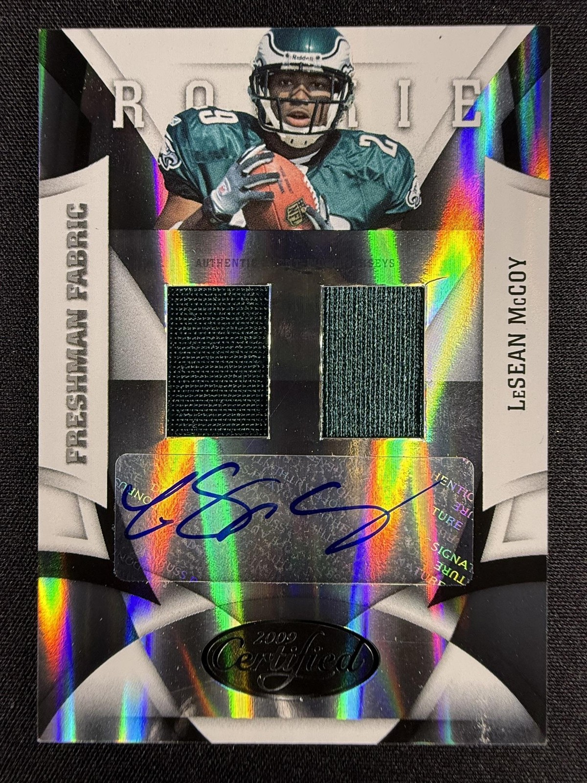 LeSean McCoy Donruss Certified #240 Autograph
