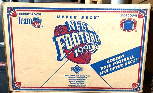 1991 Upper Deck Football 24 Wax Box FACTORY SEALED Case - Brett Favre Rookie RC