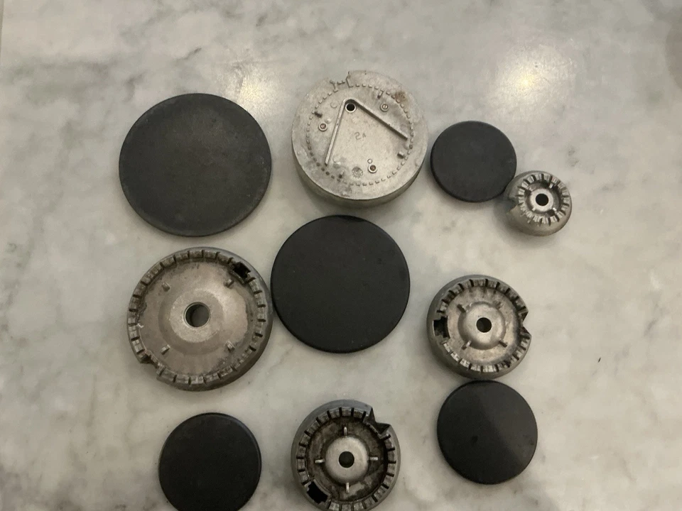 Quemadores Kitchenaid con tapas W10256028 W1056025 W10464795 DEFENDI USADO PIEZA OEM Foto 3 de 3