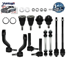 12PC Front Upper Control Arm Ball Joint Sway Bars For Silverado Sierra 2500 3500