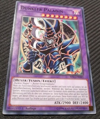 DUNKLER SCHWARZER PALADIN MIL-DE041 COMMON YUGI  DEUTSCH Anime Artwork 