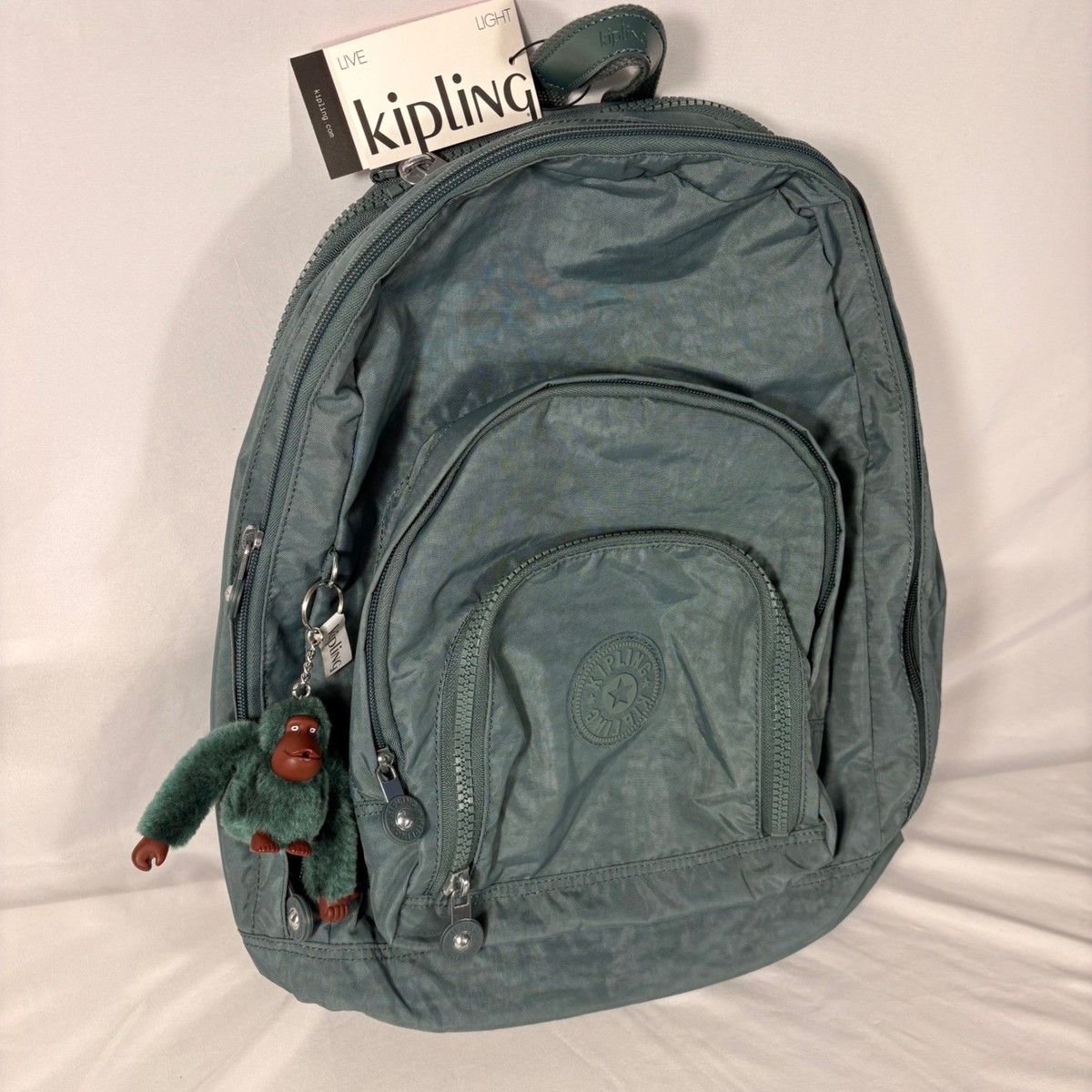 Kipling Harper Expandable Backpack Women’s Light Aloe Tonal Sage Green Travel Amazon.com | Kipling Women main image 2