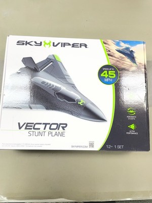 Sky Viper Vector Performance RC Plane, up to 45 MPH, 1-Touch Stunts, Rechargeabl