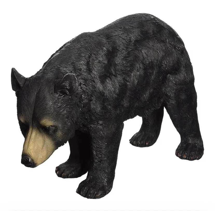 North American Black Bear Walking Statue 6" Wx15 Dx9 H Garden Room Decoration - Image 2 of 4