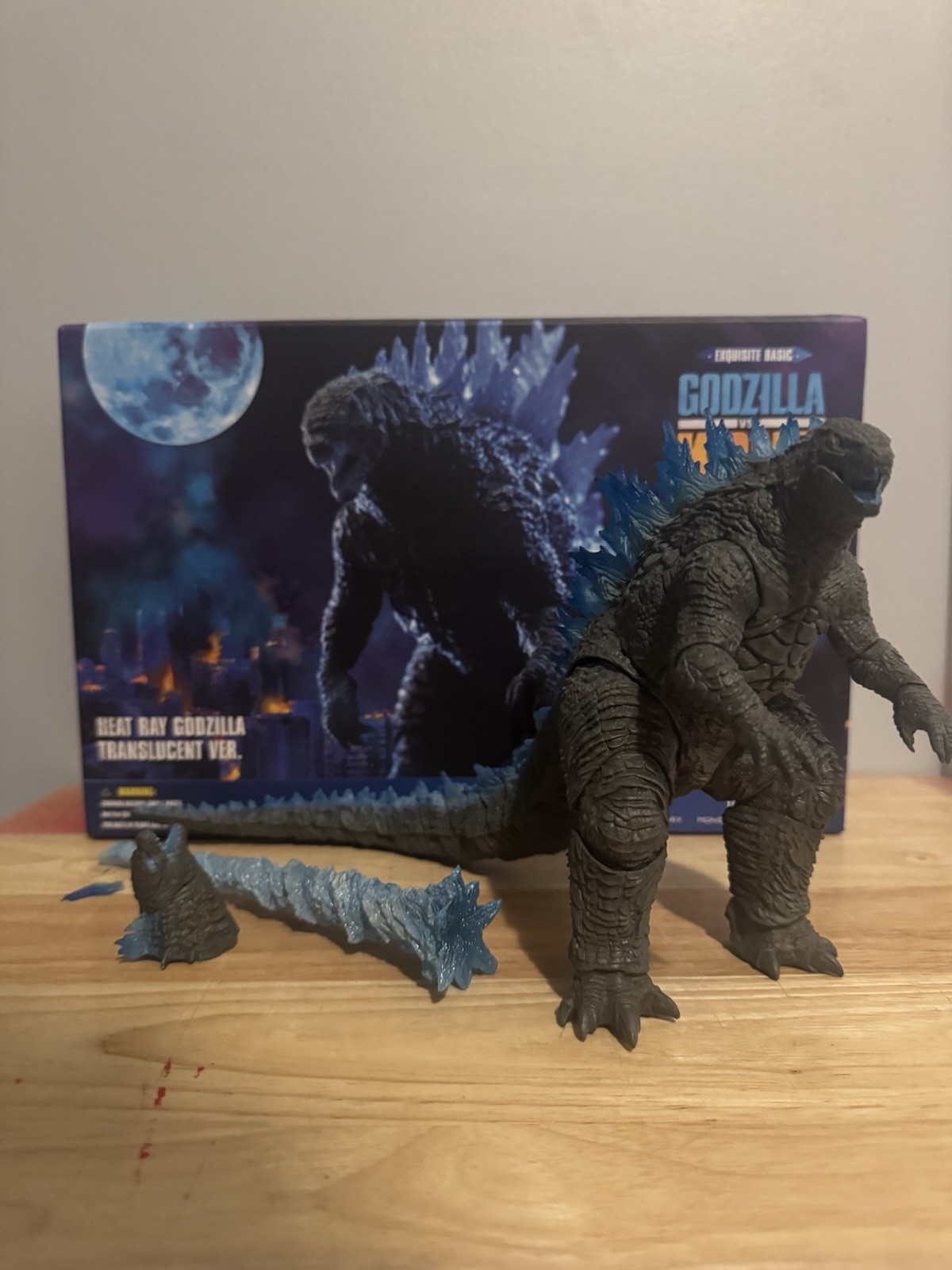 Godzilla Vs Kong Heat Rey Godzilla Figure Translucent Hiya Toys