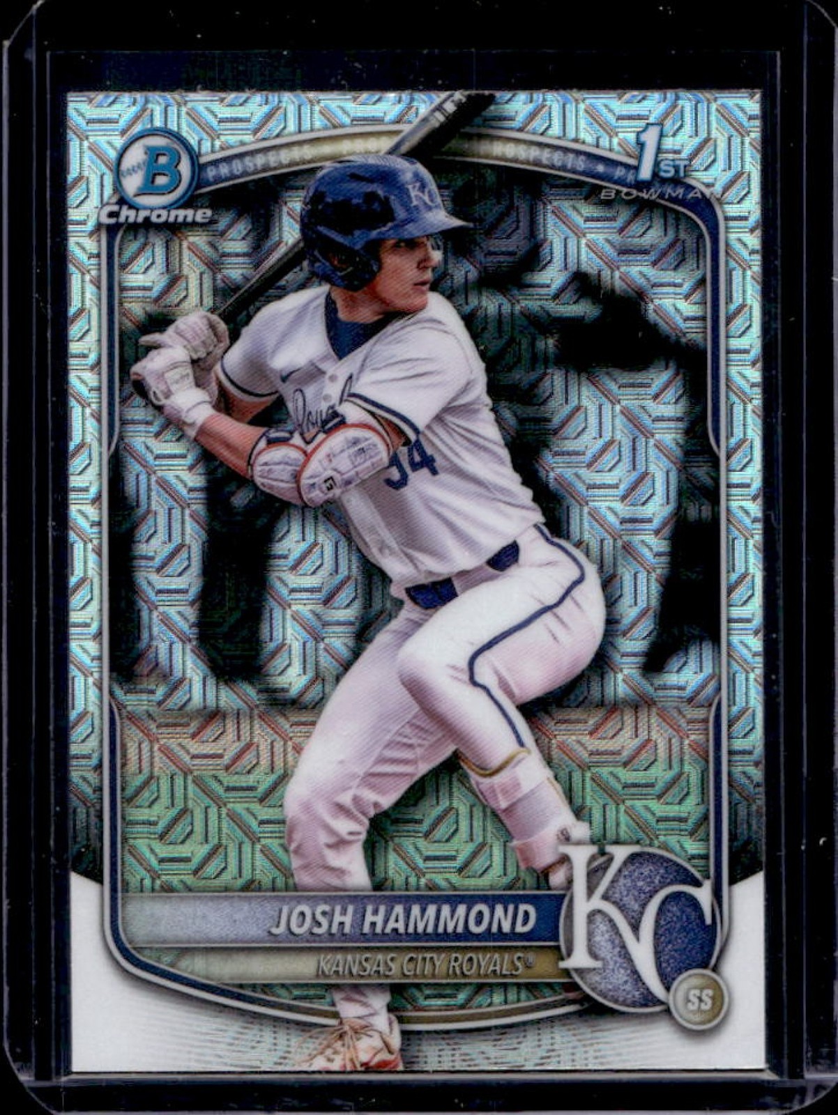 2025 Bowman Draft Josh Hammond Chrome Mojo Refractor 1st #BDC-185 Royals