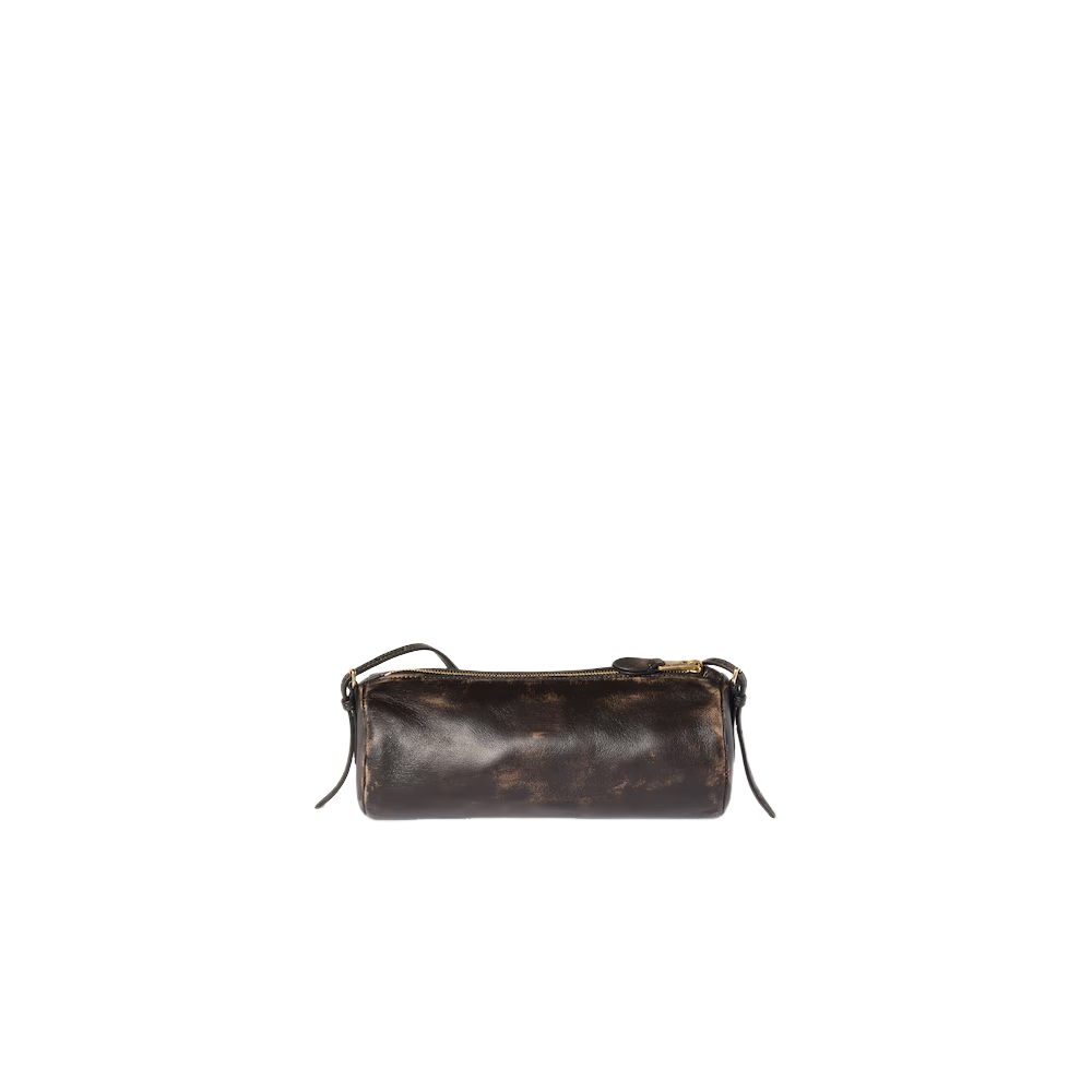 MIU MIU $1550 Coffee Leather Pouch New & Authentic | eBay