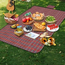 Alaoo Picnic Blanket Extra Large Waterproof Picnic Mat with Carrying Handle