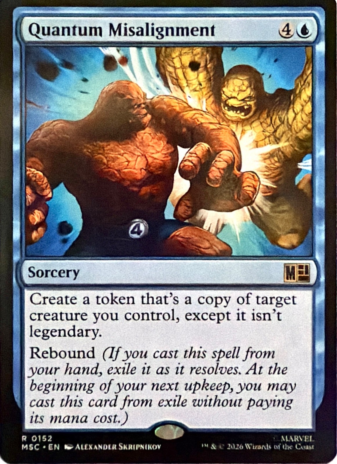 Quantum Misalignment Commander: Marvel Super Heroes 152 NM