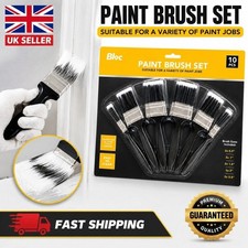 BLOC 10-Piece Paint Brush Set ? Suitable for All Paint Types & Surfaces