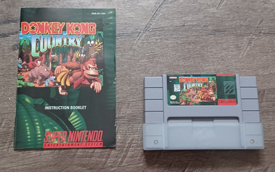 DONKEY KONG COUNTRY (SNES) - Vintage Game Includes Game, Cover, Manual! NICE!