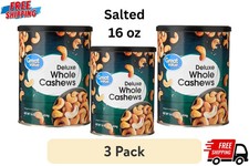 Great Value Deluxe Whole Cashews, Salted, 16 oz