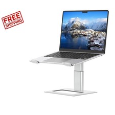 Sleek Aluminum Laptop Stand for Desk   Adjustable  Ergonomic Design