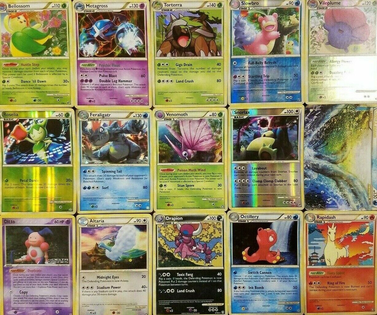 15 POKEMON CARD FROM Heartgold and SoulSilver to Calls of Legend SET!!!!