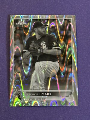 2022 Topps Chrome Sonic Lance Lynn Black/White Raywave Refractor #60 Chicago