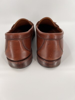 FootJoy Leather Loafers Kiltie Tassel Cognac Brown Slip On  display picture 2