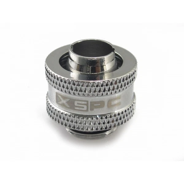 XSPC G1/4 to 3/8 ID 1/2 OD Compression Fitting V2 - Chrome - Image 2 of 4