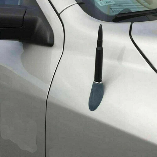 For Ford F150 Raptor 50 Cal Caliber Bullet Ammo Aluminum Short Antenna Black Kit - Bild 6 von 14