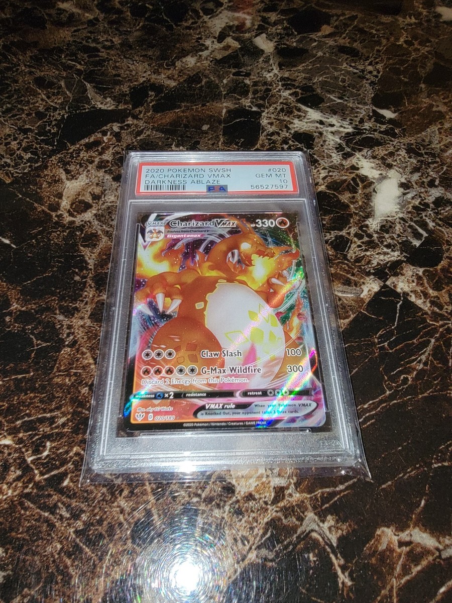 Pokemon TCG Darkness Ablaze Charizard VMAX FA 20/189 PSA 10 GEM