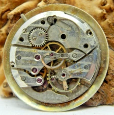 Vintage Sidney 15 jewel 25.4mm men's wrist watch movement with dial and hands