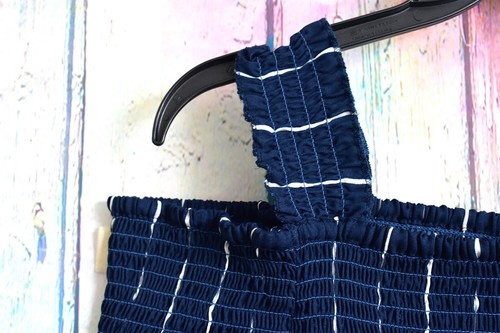 Girls Youth Love Maternity Short Sleeve Dress XLARGE Blue Striped NWT - Picture 3 of 7