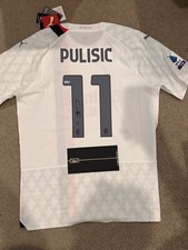 CHRISTIAN PULISIC Autographed 2023-24 AC Milan White Authentic Jersey PANINI