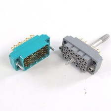 MATED PAIR ELCO 8016 Connector Polarized 38 Position with 1 1/2 Inch Jackscrew