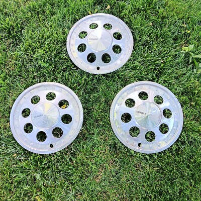 Old School Cragar Steel-Tec 14'' Hubcaps Hub Caps Steeltec Chrome Mini Truckin 