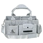 Baby Diaper Organizer Storage Box Kids Caddy Felt Changing Nappy Carrier Bag UK