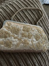 Vintage Decorative Evening Bag- Gold Beaded