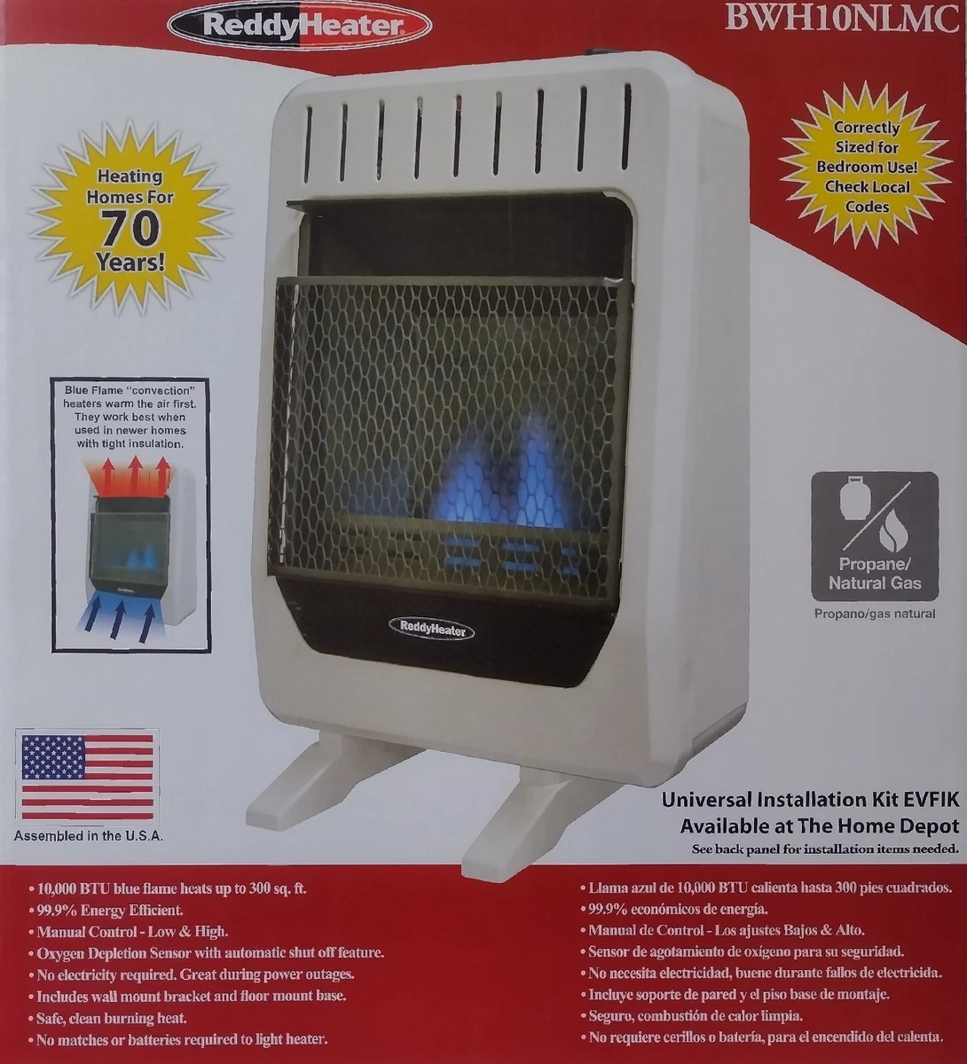 Reddy Heater Natural Gas/Propane/ Blue Flame/ 10,000 BTU | eBay