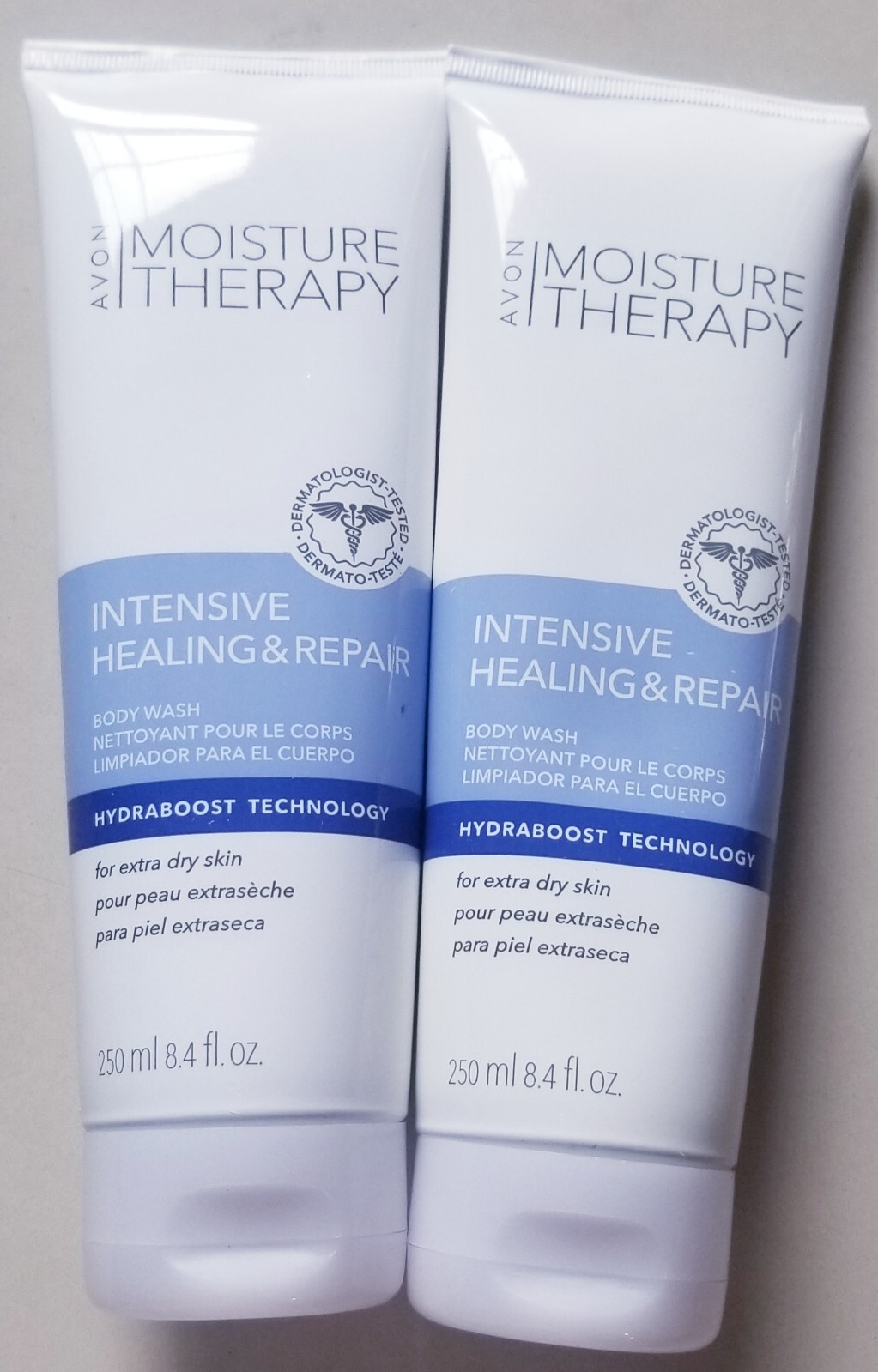 AVON MOISTURE THERAPY INTENSIVE HEALING & REPAIR BODY WASH  8.4 FL OZ Pack Of 2