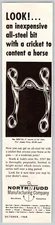 1960 Advertising Print Ad North & Judd Manufacturing Co New Britain CN Steel Bit