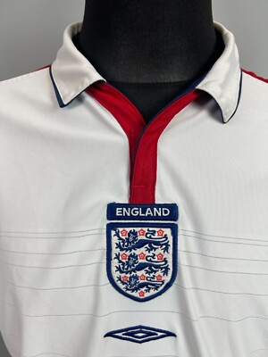ENGLAND 2003 2004 GERRARD HOME SHIRT REVERSIBLE FOOTBALL