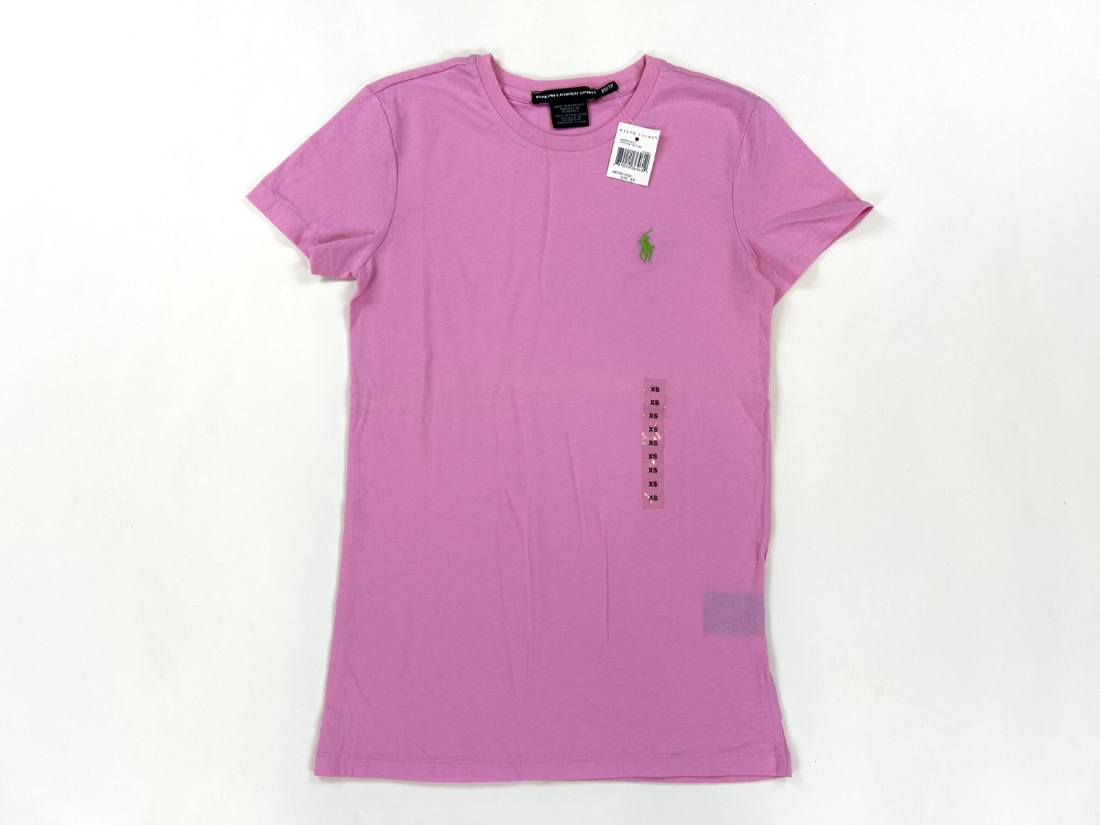 Женская футболка Polo Ralph Lauren с коротким рукавом и круглым вырезом - Розовый - Размер: XS