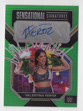 Valentina Feroz 2023 Panini Prizm WWE Autograph Card Auto Green