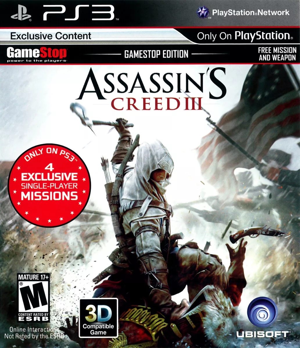 Assassin's Creed III (Sony PlayStation 3, 2012) for sale online