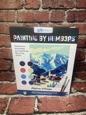 Artmaker Painting by Numbers Alpine Village Kit Winter Craft Holiday Christmas