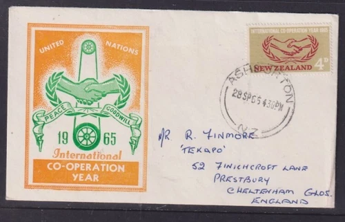 New Zealand 1965 Co-op Year FDC Ashburton to Cheltenham