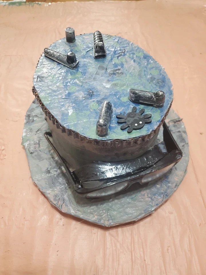 Para Hombres y Mujeres Steampunk Sombrero Victoriano Disfraz Fiesta Baile de graduación Sombrero Gafas Foto 4 de 4