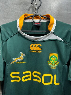 Vintage Canterbury South Africa Rugby Union Jersey Pro Home Shirt