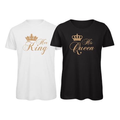 Matching Couples T-Shirt Tops Tee 