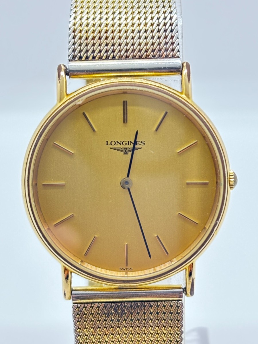 Near Mint] Longines L4.637.2 Grand Classic Gold Quartz Men's Watch