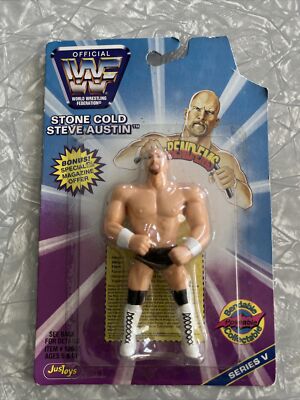 WWF Bend-Ems MOC Stone Cold Steve Austin Wrestling Action