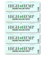 5x High Hemp King Size Rolling Papers 32Lvs *FREE USA Shipping*!