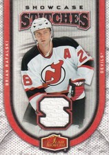 06-07 FLAIR SHOWCASE STITCHES JERSEY BRIAN RAFALSKI #SS-RA NEW JERSEY DEVILS